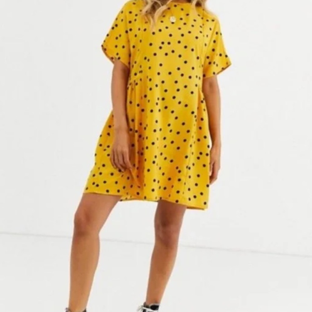 ASOS yellow polka dot dress - Picture 5 of 5